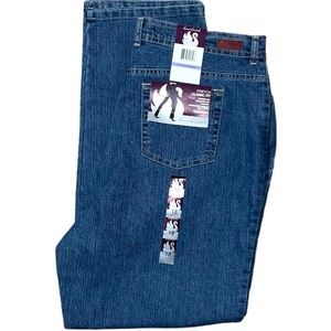 Gloria Vanderbilt Amanda Taper Medium Blue Jeans Women Size 18 Average 31"inseam